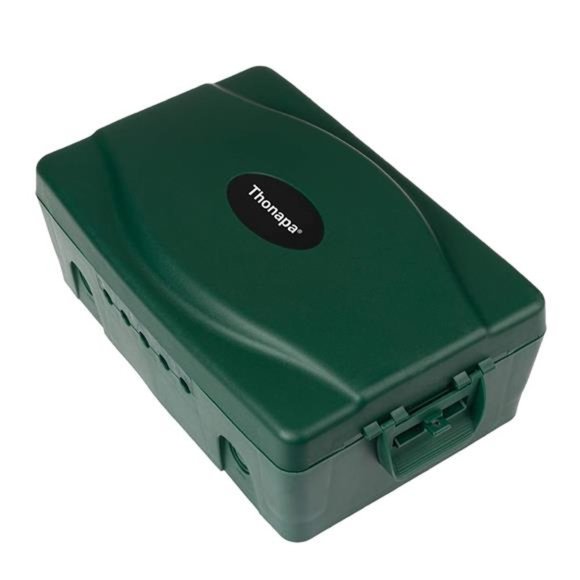 Waterproof Extension Cord Connection Box - Green Weatherproof Outdoor Box - Picture 1 of 6